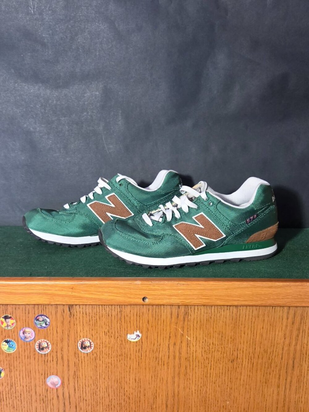 New Balance 574 — Green/Brown